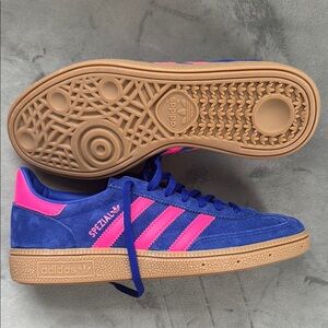NEW NEVER WORN Adidas Spezial Lucid Blue and Pink Sneakers